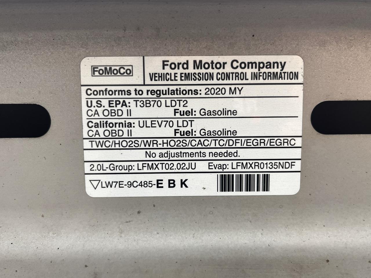 Ford Edge SEL 4D SUV AWD 2020