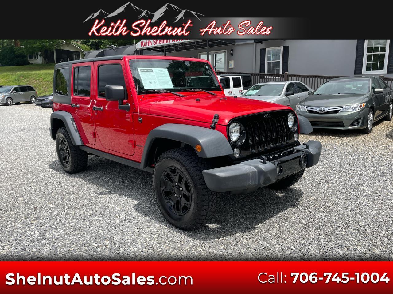 2018 Jeep Wrangler JK Unlimited Willys Wheeler 4x4