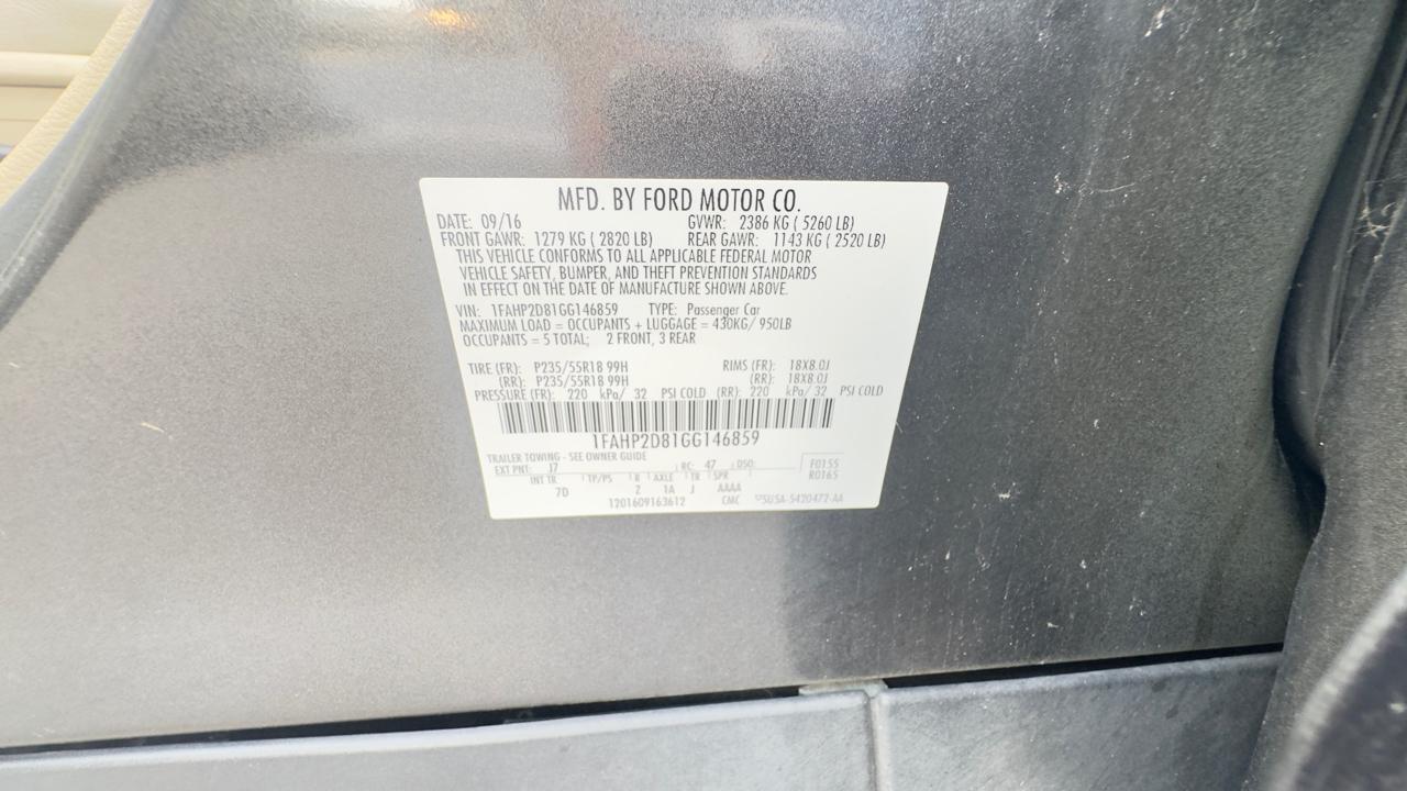 Ford Taurus 4dr Sdn SE FWD 2016