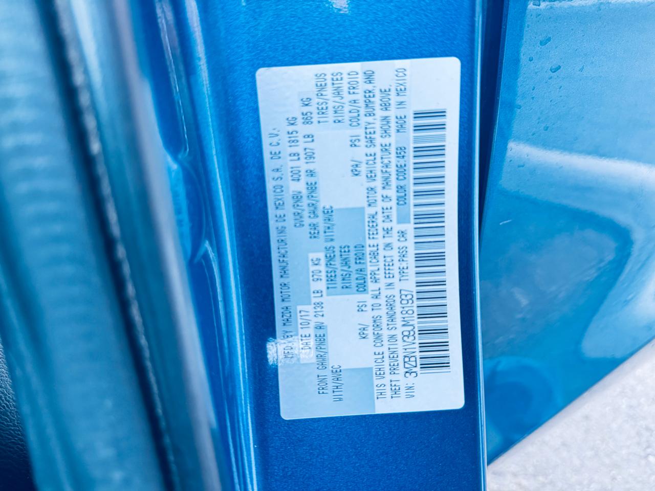 Mazda Mazda3 4-Door Touring Manual 2018