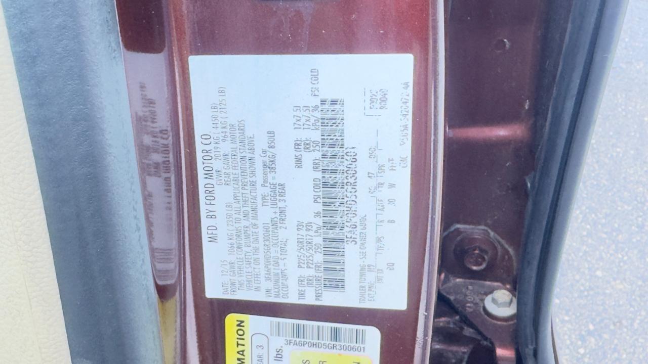 Ford Fusion 4dr Sdn SE FWD 2016