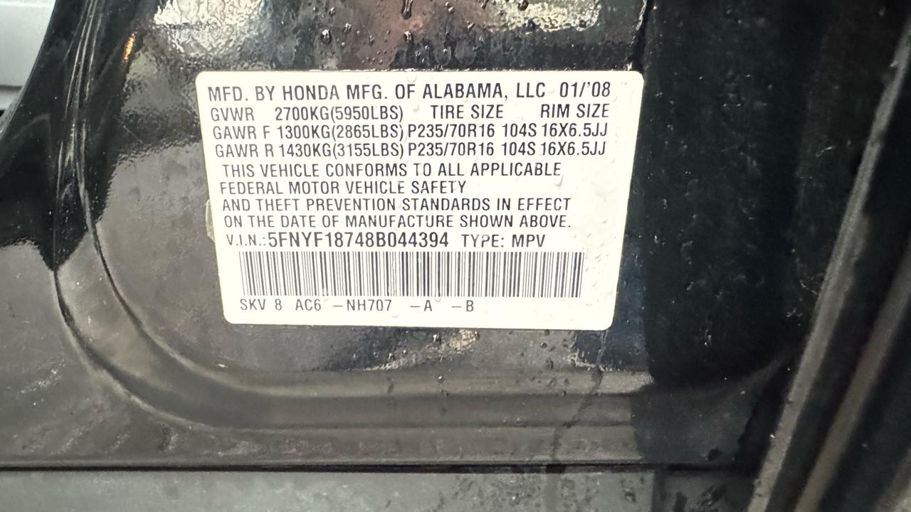 Honda Pilot 4WD 4dr EX-L w/Navi 2008