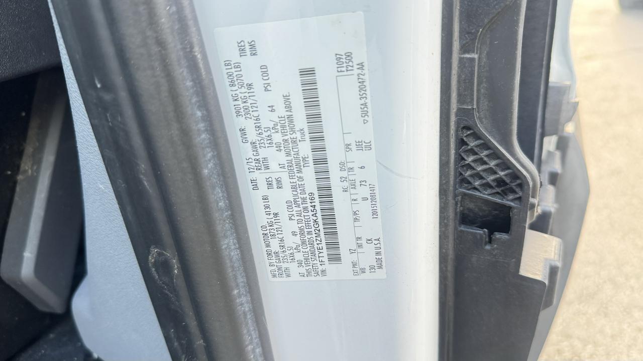 Ford Transit Cargo Van T-150 130" Low Rf 8600 GVWR Swing-Out RH Dr 2016