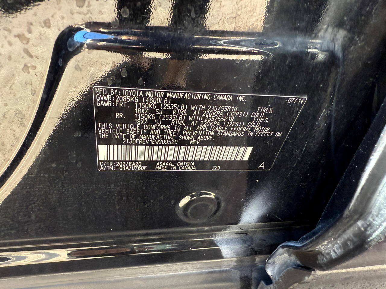 Toyota RAV4  2014 Toyota RAV4  2014