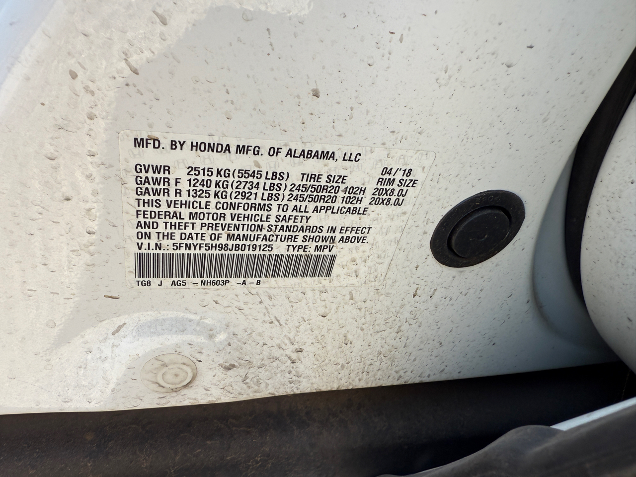 Honda Pilot  2018 Honda Pilot  2018