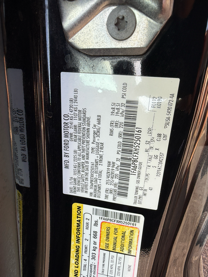 Ford Mustang  2017 Ford Mustang  2017