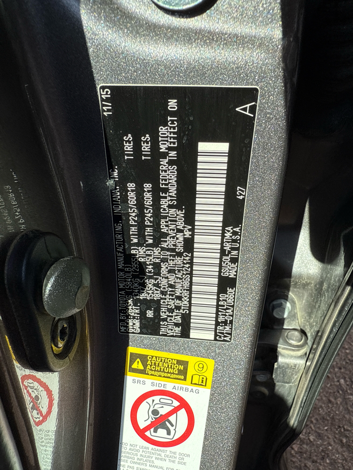 Toyota Highlander  2016 Toyota Highlander  2016