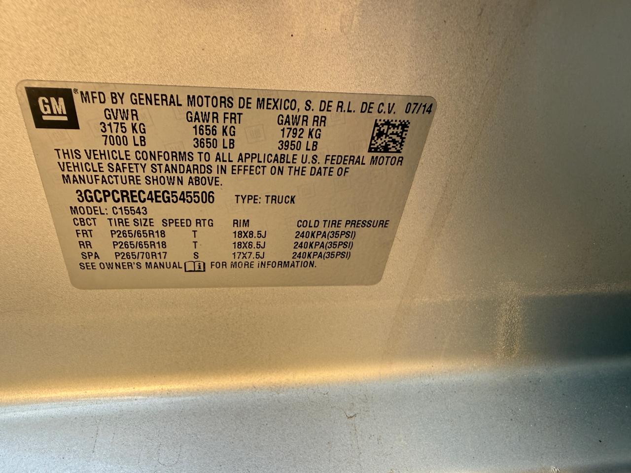 Chevrolet Silverado 1500  2014