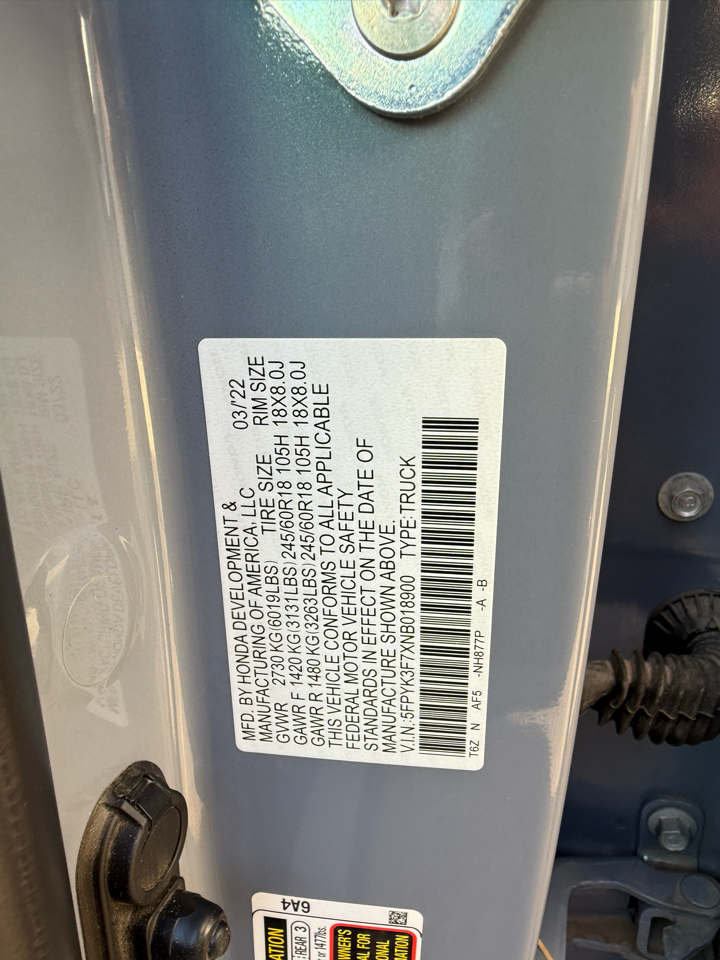 Honda Ridgeline  2022