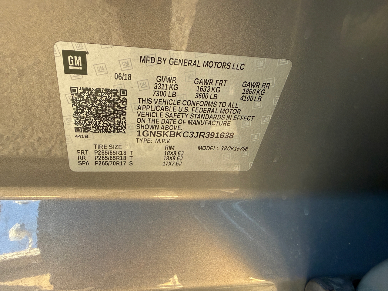 Chevrolet Tahoe  2018