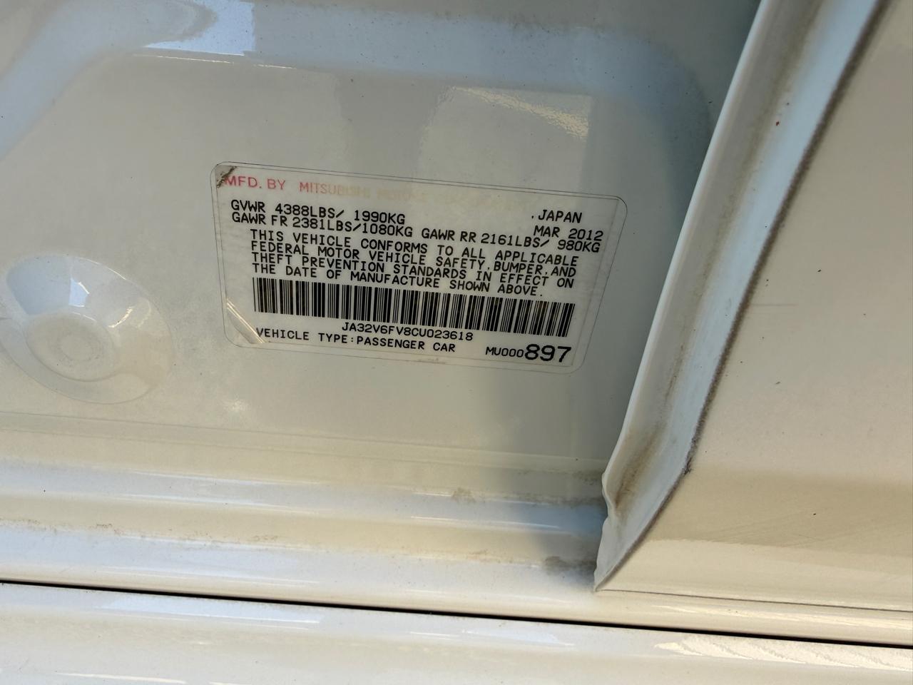 Mitsubishi Lancer  2012