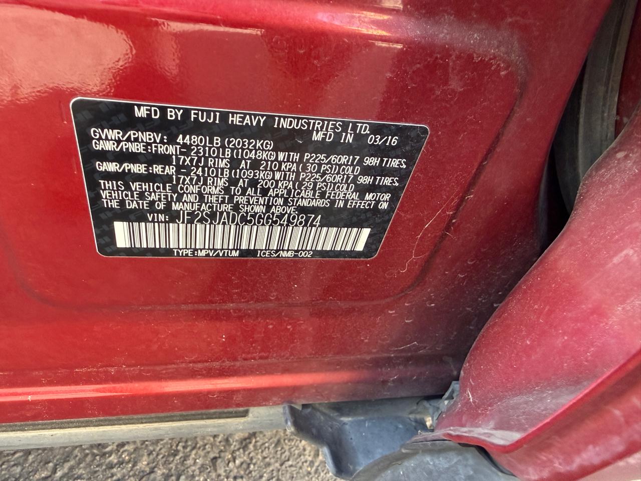 Subaru Forester  2016