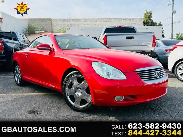 Red 2002 Lexus SC 430 RWD Convertible Rear-Wheel Drive Automatic