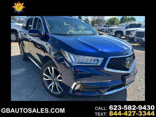 Blue 2019 Acura MDX SH-AWD with Advance Package SUV / Crossover All-Wheel Drive Automatic