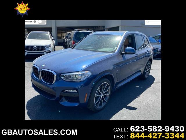 Blue 2019 BMW X3 xDrive30i AWD SUV / Crossover All-Wheel Drive Automatic