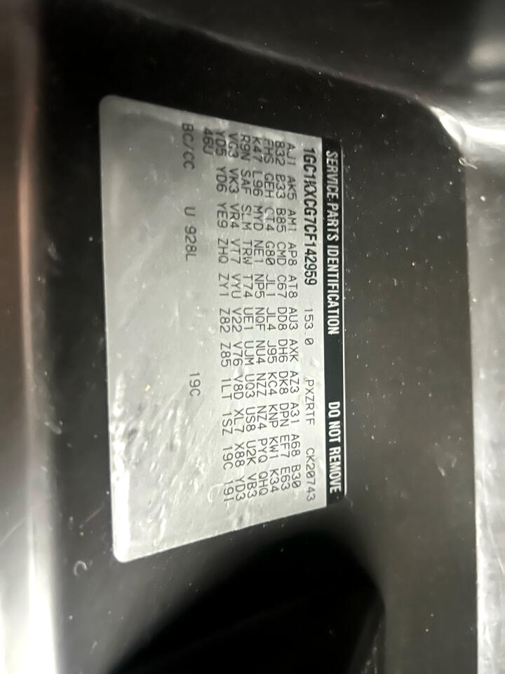 Chevrolet Silverado 2500HD LT Crew Cab 4WD 2012