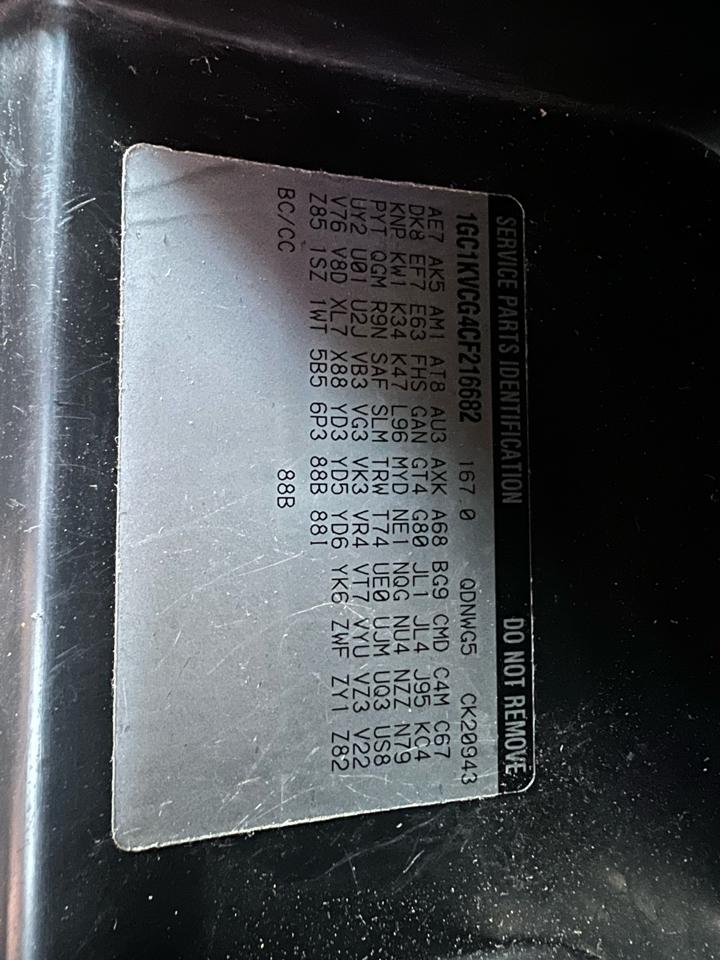 Chevrolet Silverado 2500HD Work Truck Crew Cab 4WD 2012