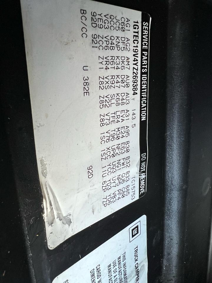 GMC Sierra 1500 SL Ext. Cab 4-Door Long Bed 2WD 2000