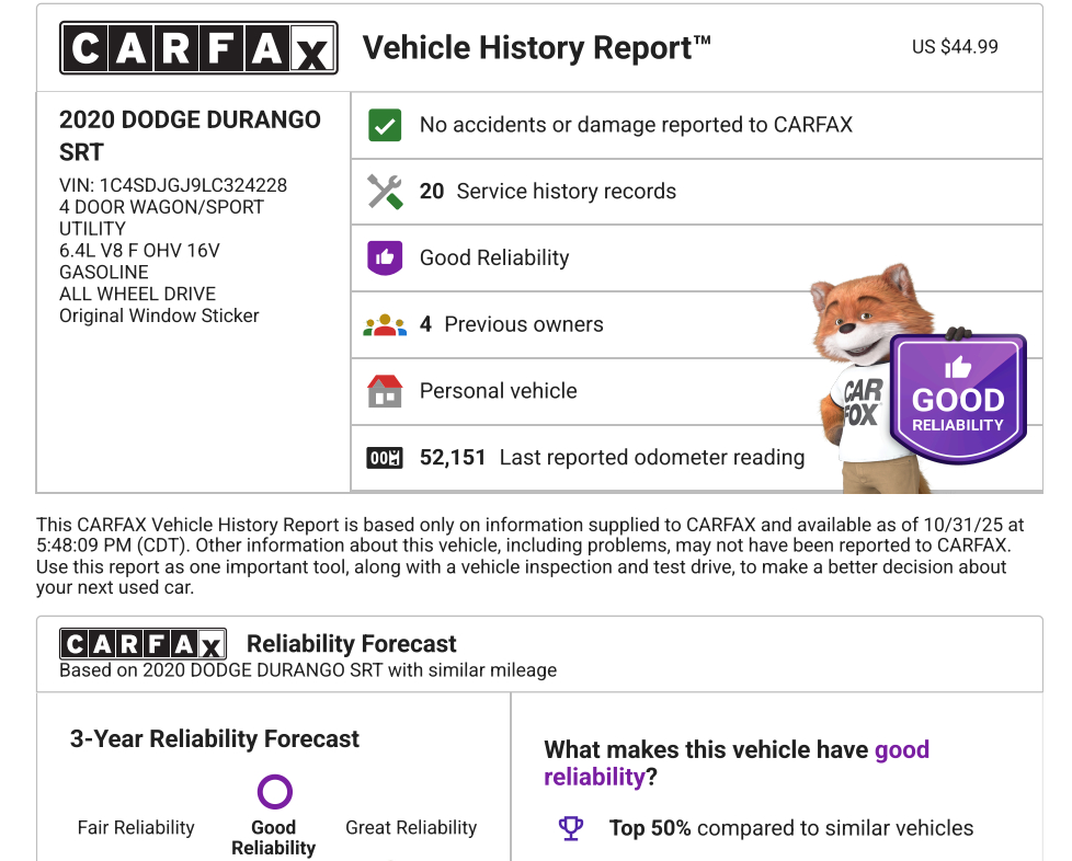Dodge Durango SRT 2020