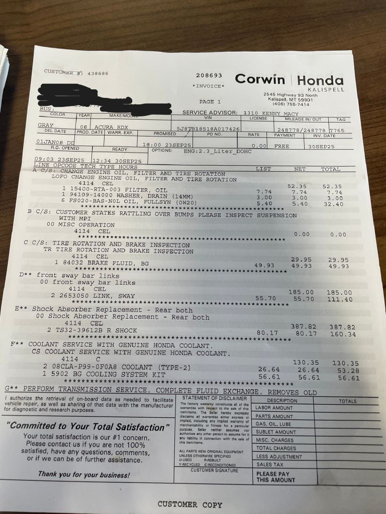 Acura RDX 5-Spd AT with Technology Package 2008