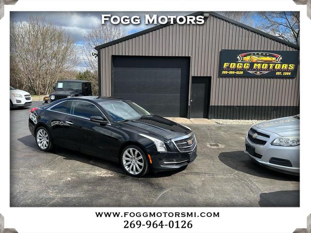 Black 2015 Cadillac ATS Coupe 2.0T AWD Coupe All-Wheel Drive