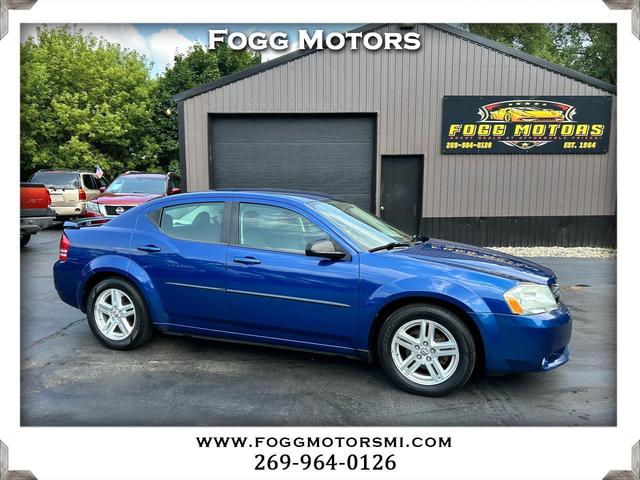 Blue 2009 Dodge Avenger Sedan Front-Wheel Drive