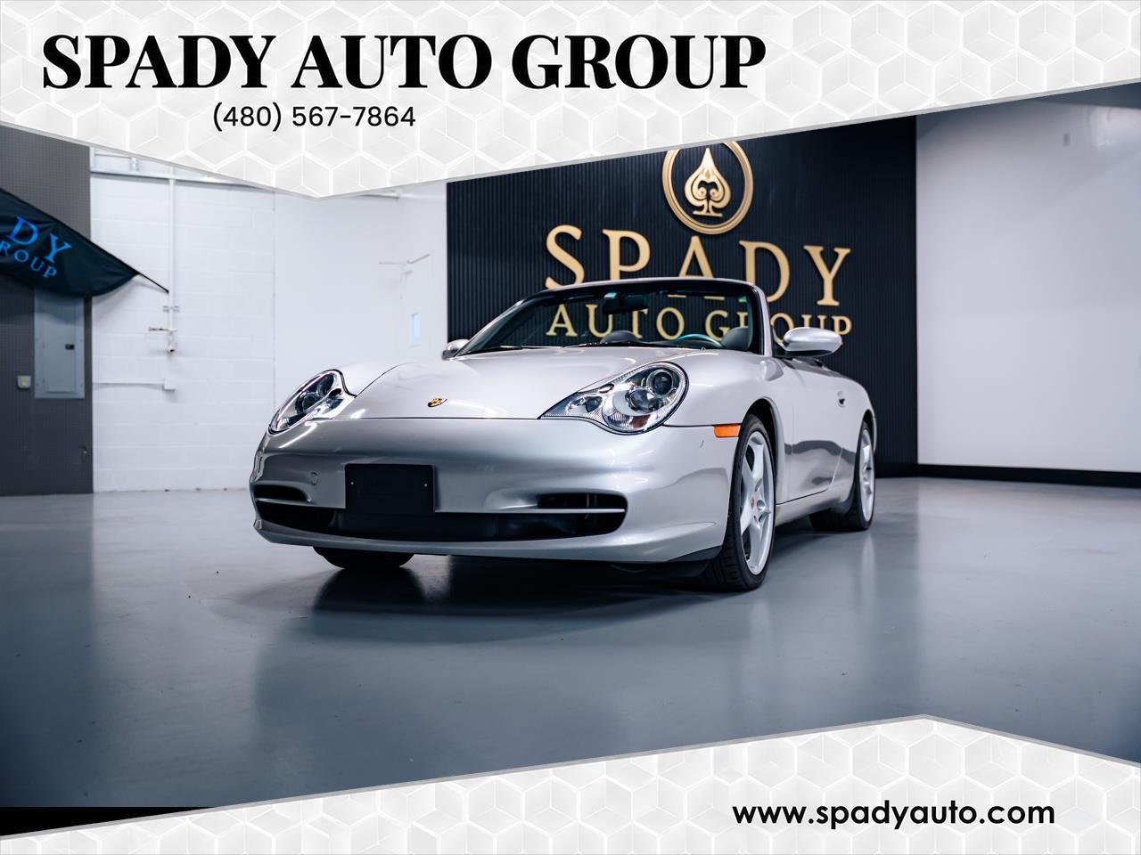 Silver 2003 Porsche 911 Convertible Rear-Wheel Drive 