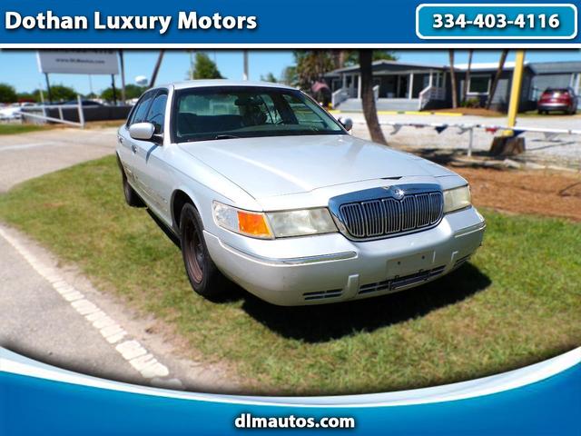 Silver 1999 Mercury Grand Marquis 4 Dr GS Sedan Sedan Rear-Wheel Drive Automatic