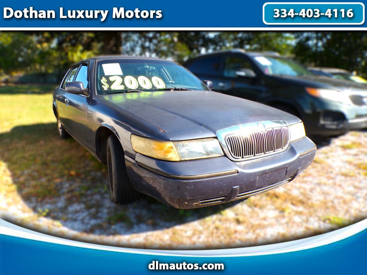 Blue 1998 Mercury Grand Marquis Sedan Rear-Wheel Drive Automatic