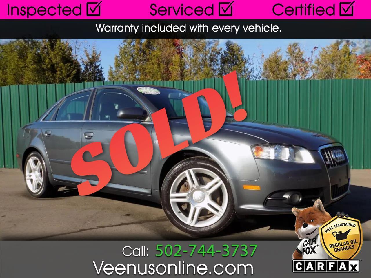 2008 Audi A4 2.0T with Multitronic