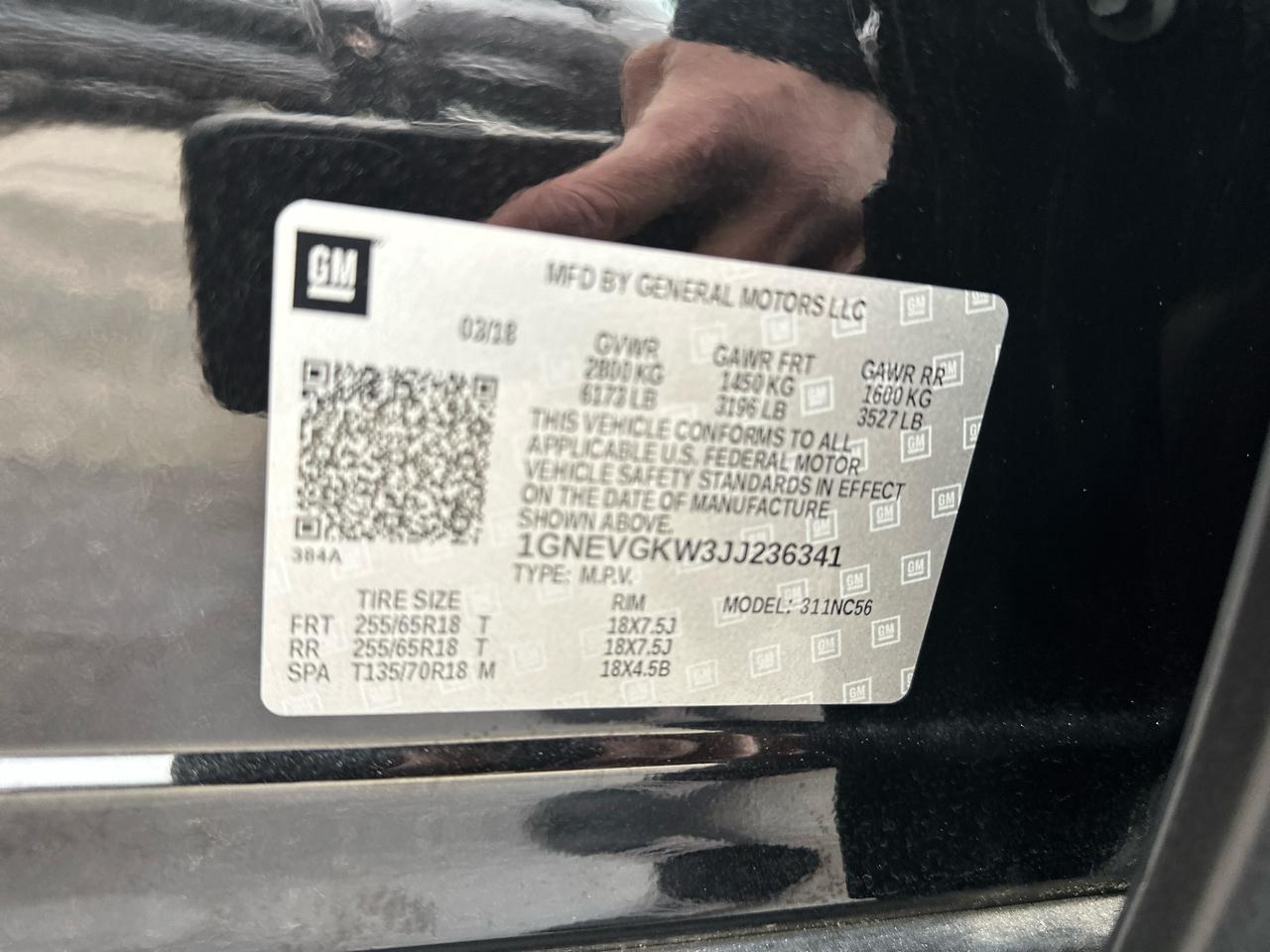 Chevrolet Traverse LT Cloth AWD 2018