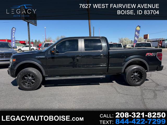 Black 2013 Ford F-150 FX4 SuperCrew 4WD Pickup Truck Four-Wheel Drive 6-Speed Automatic