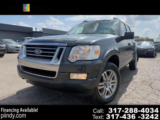 Dark Green 2010 Ford Explorer Sport Trac Limited 4WD Pickup Truck Four-Wheel Drive Automatic