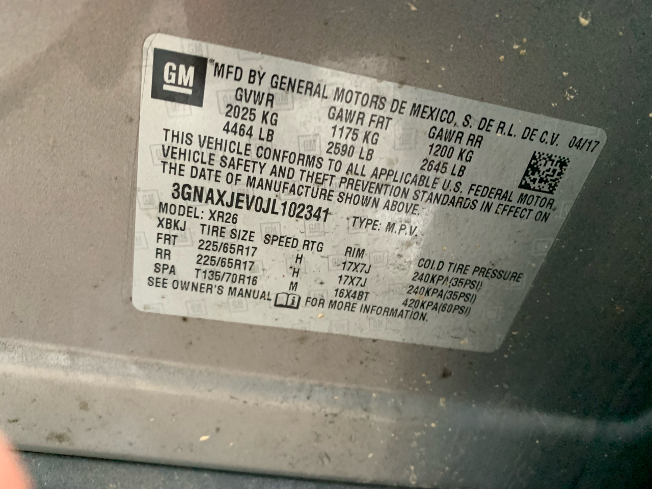 Chevrolet Equinox LT 2WD 2018