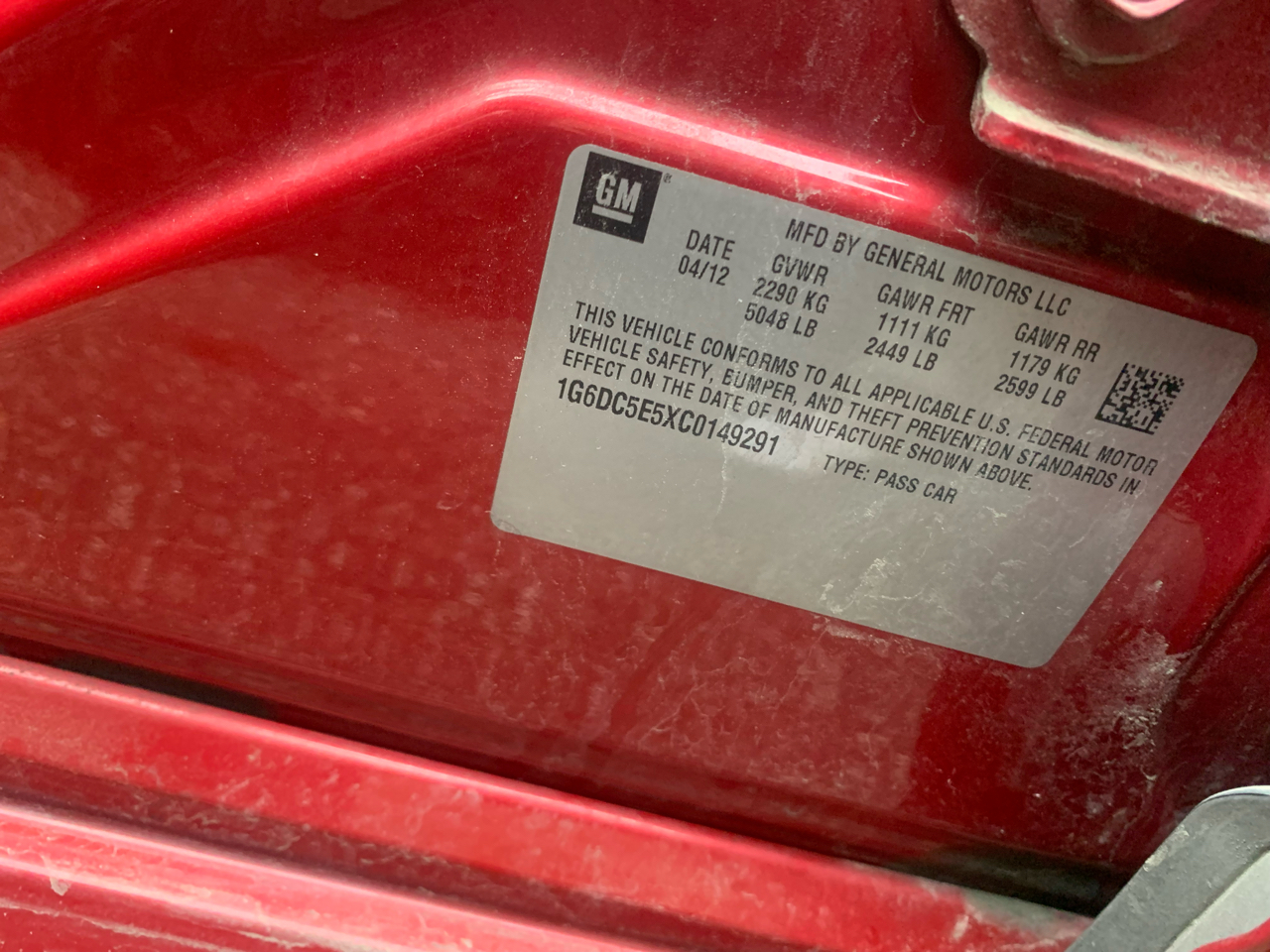 Cadillac CTS Base AWD 2012