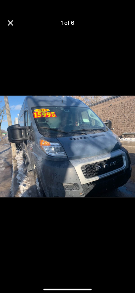 RAM Promaster 3500 High Roof w/Extended Length 2019