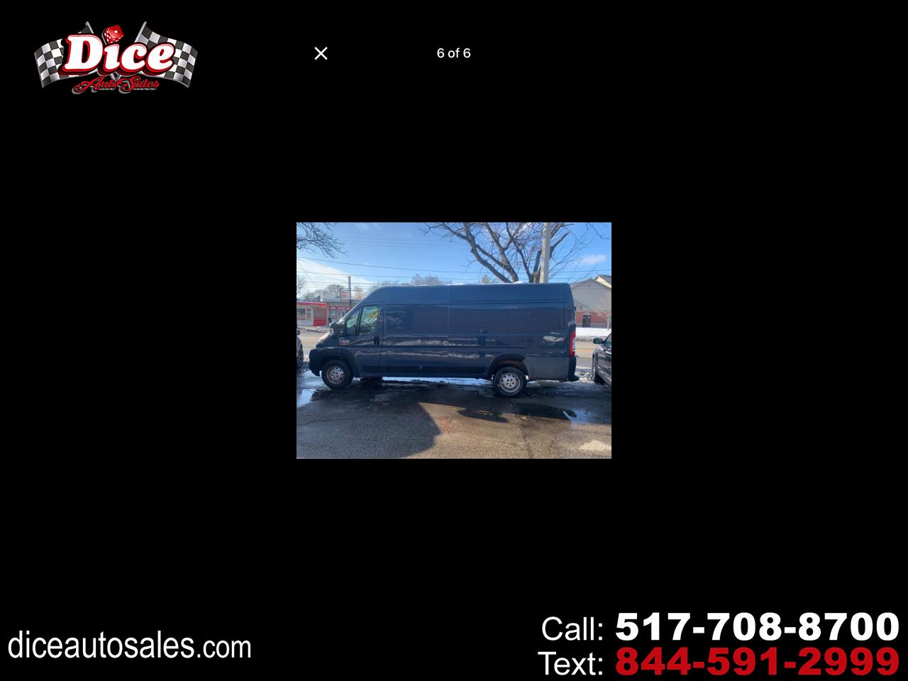 2019 RAM Promaster 3500 High Roof w/Extended Length