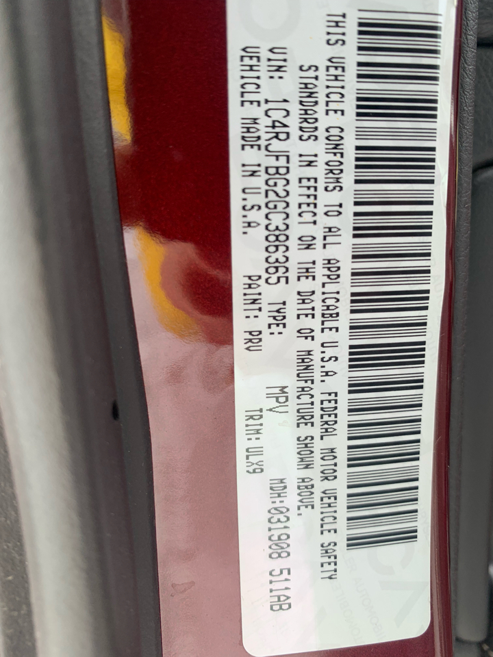 Jeep Grand Cherokee Limited 4WD 2016