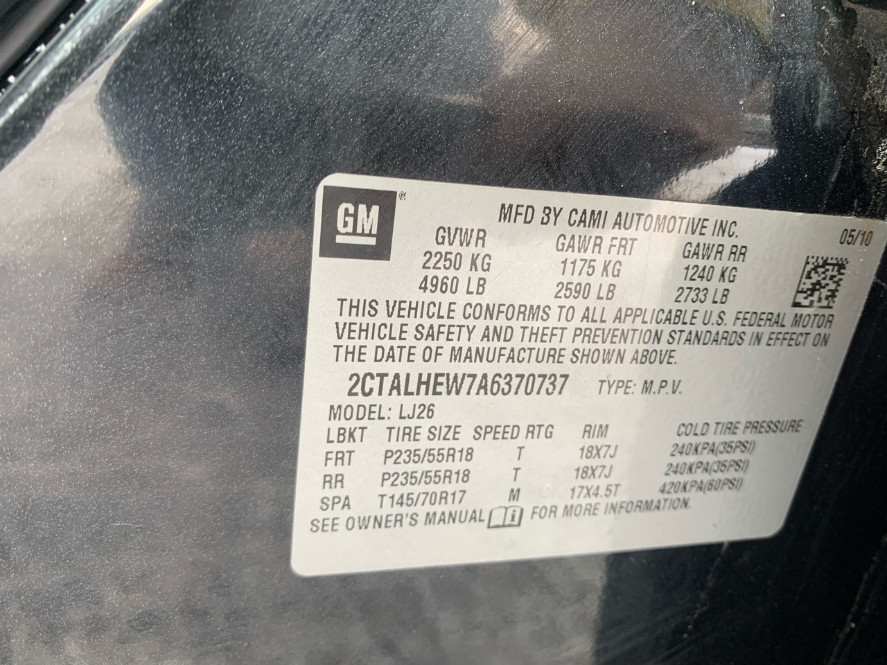 GMC Terrain SLT2 FWD 2010