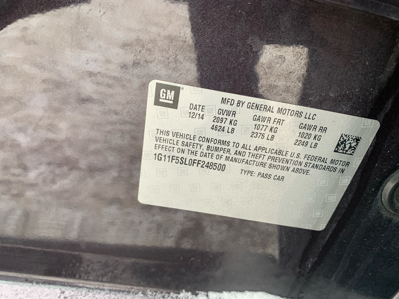 Chevrolet Malibu 1LTZ 2015