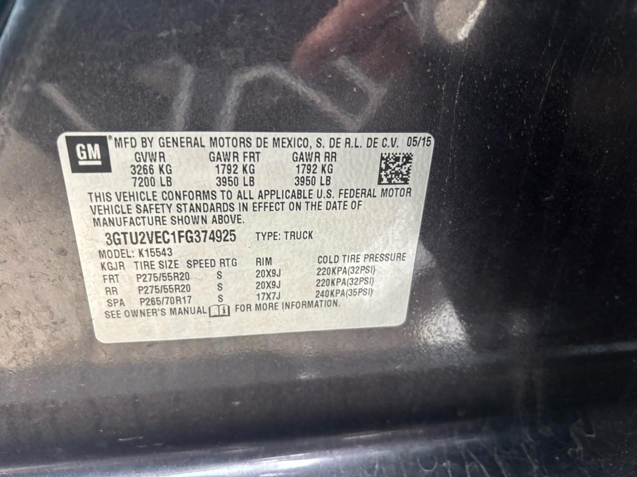 GMC Sierra 1500 Denali Crew Cab Short Box 4WD 2015