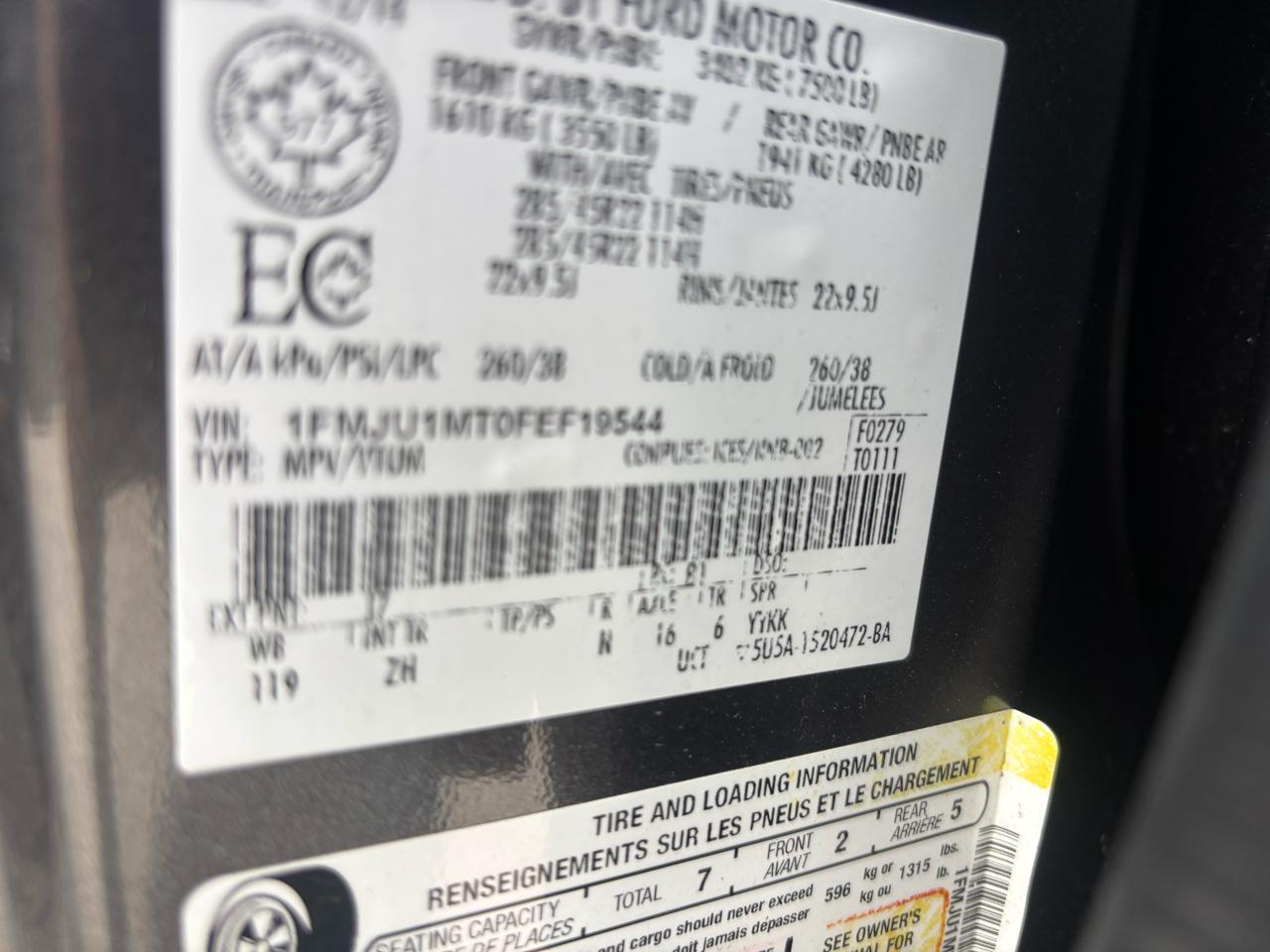 Ford Expedition Platinum 4WD 2015