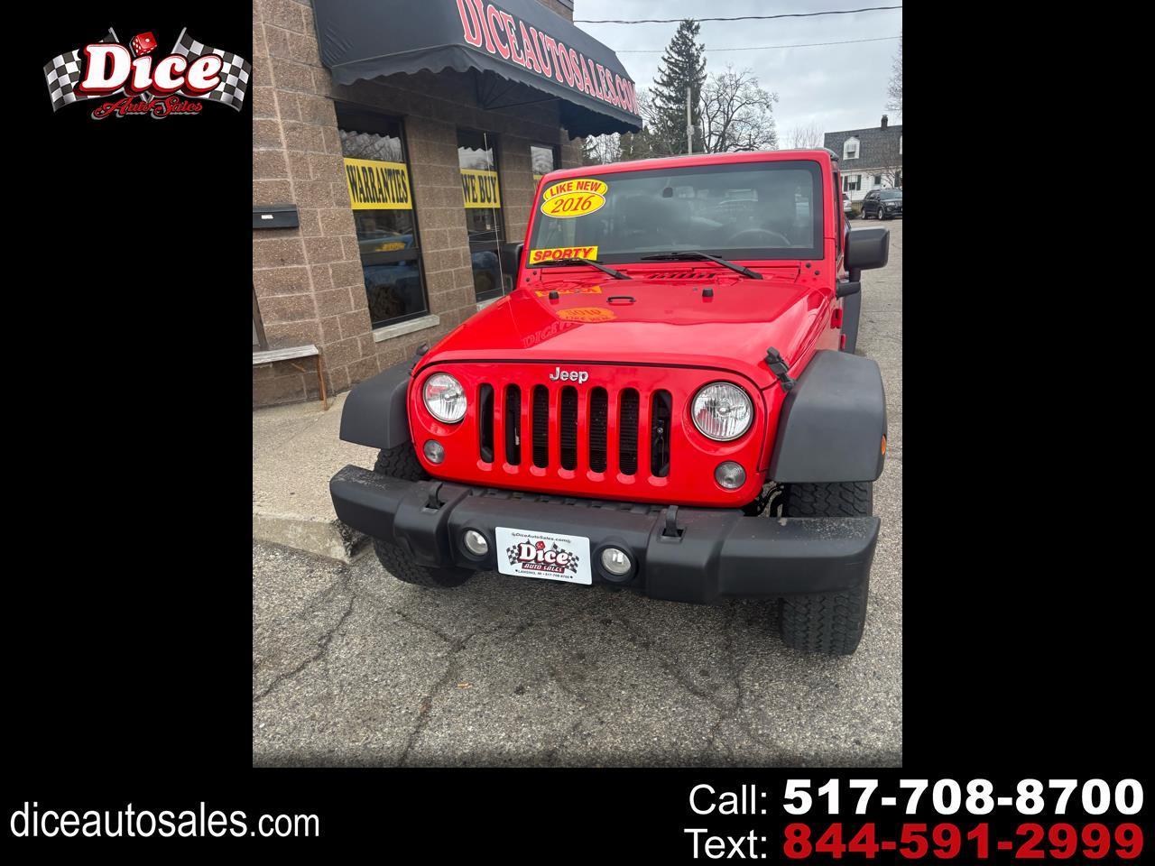 2016 Jeep Wrangler Unlimited Sport 4WD