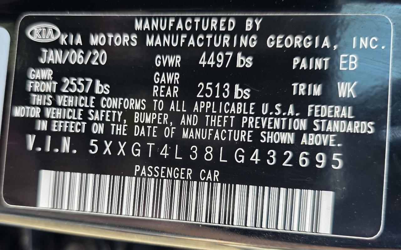 Kia Optima SE Auto 2020