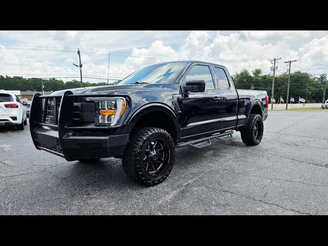 Black 2022 Ford F-150 Pickup Truck Four-Wheel Drive Automatic