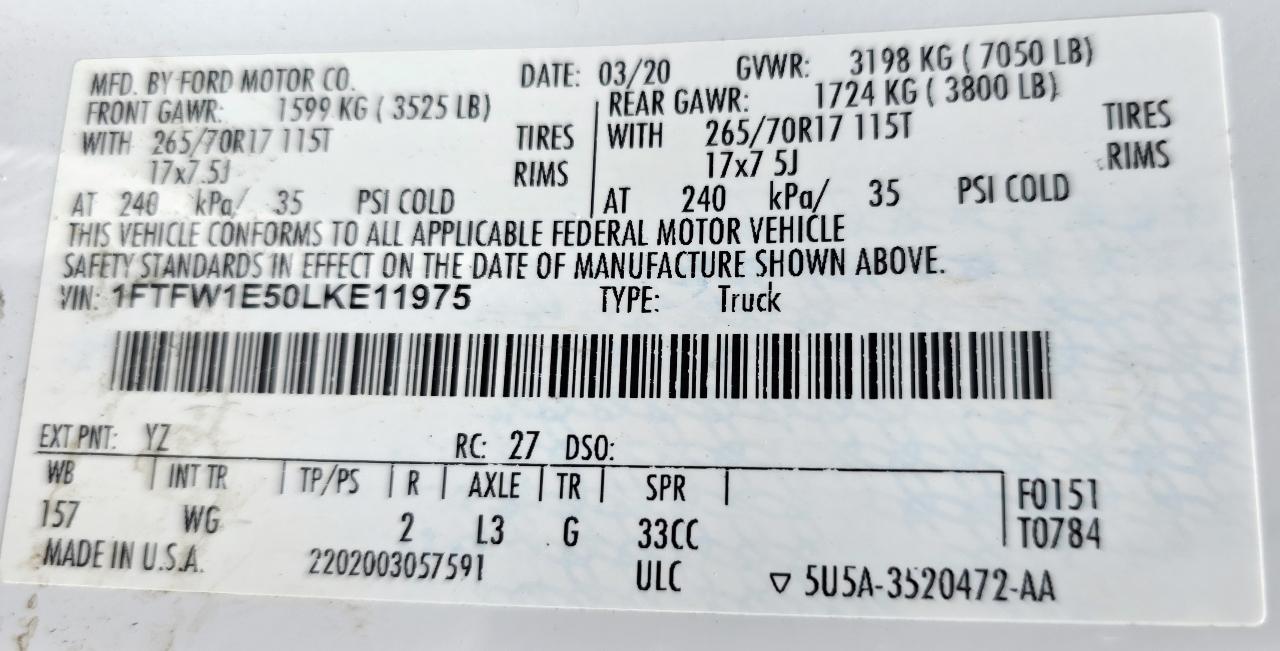 Ford F-150 XLT 4WD SuperCrew 5.5' Box 2020