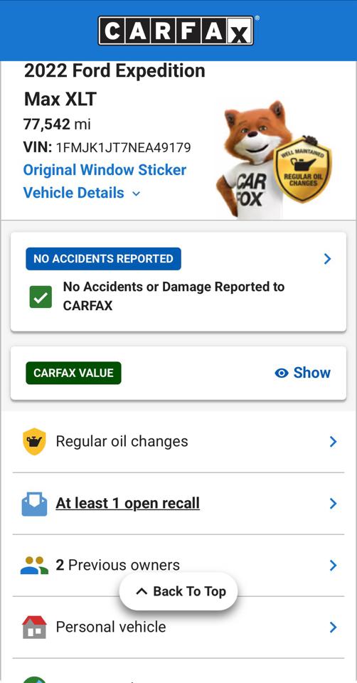 Ford Expedition MAX XLT 2022