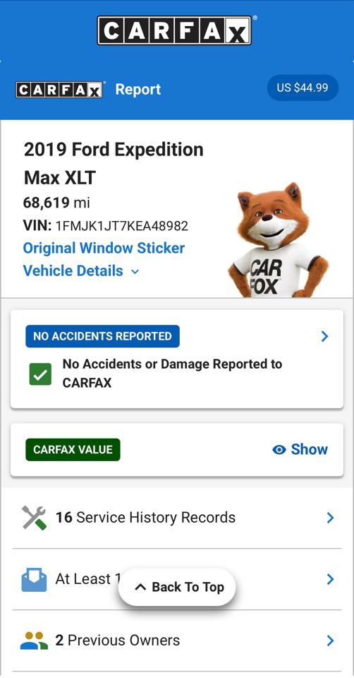 Ford Expedition MAX XLT 4WD 2019