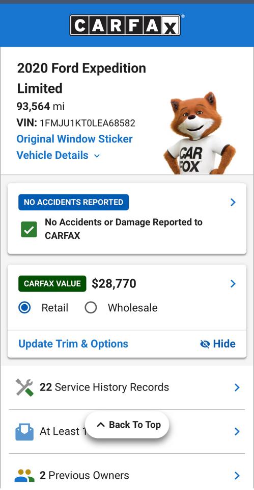 Ford Expedition Limited 2WD 2020