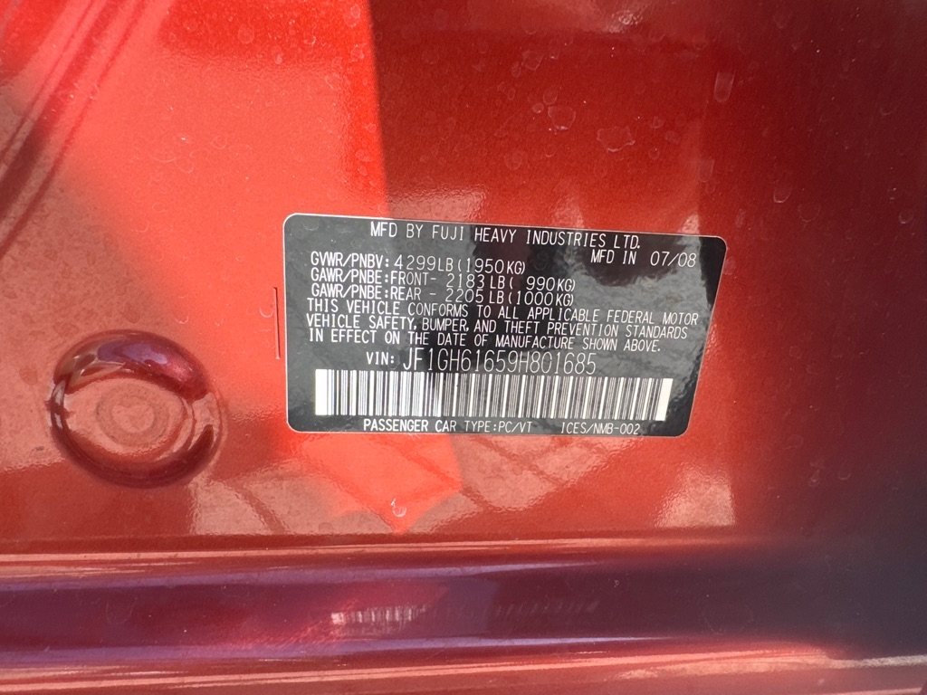 Subaru Impreza Wagon 5dr Auto i 2009